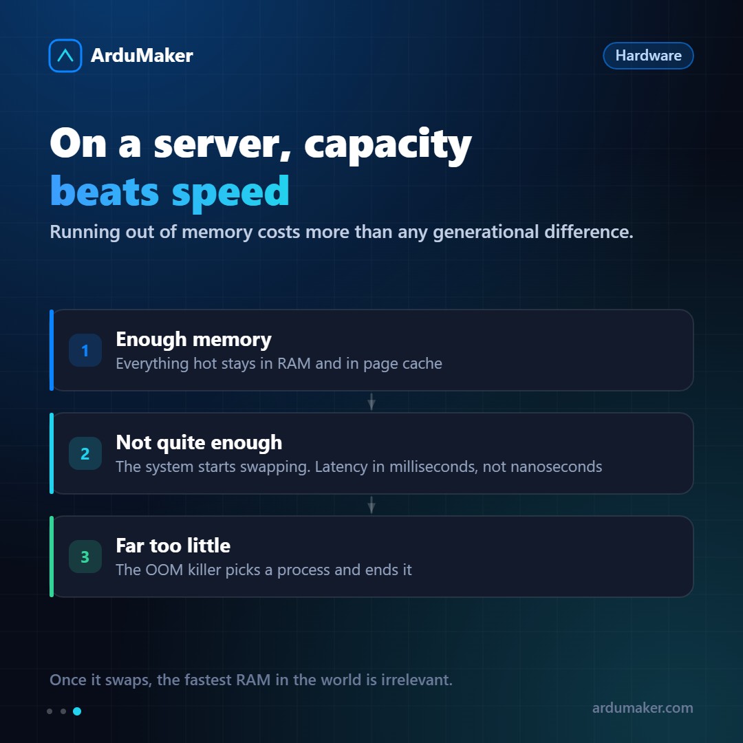 RAM: qué cambia de verdad entre DDR3, DDR4 y DDR5